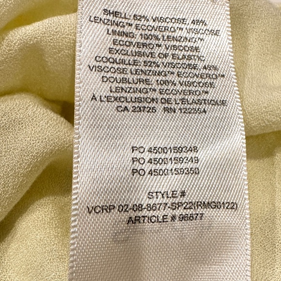 Artizia Sun-deh Yellow Purple Floral Puff Sleeve Sun Dress Womens Size XL NWOT - Picture 9 of 9